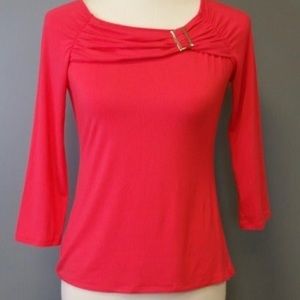 Carmen Marc Volvo Rouched Firecracker Top